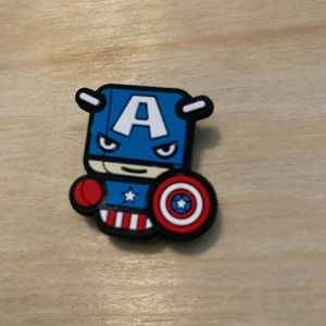 Captain America croc charms